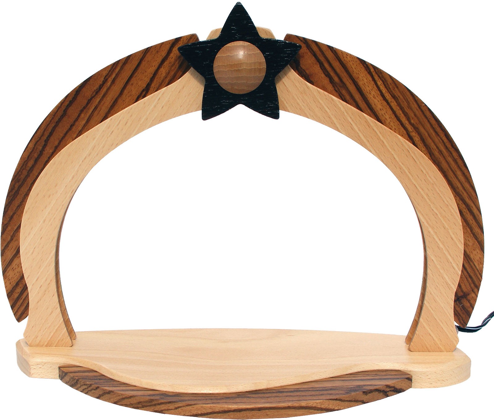Zeidler LED Design Bogen klein, Buche natur Zeidler LED Design Bogen klein, Buche natur