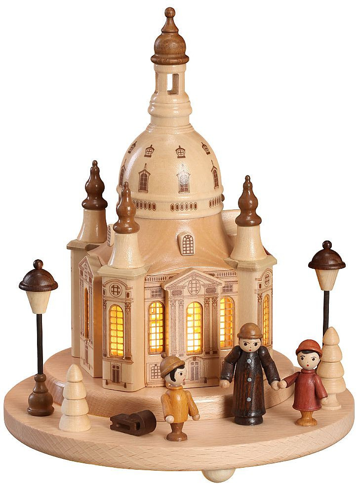 Zeidler Beleuchteter Sockel - Dresdner Frauenkirche, mit Figuren Zeidler Beleuchteter Sockel - Dresdner Frauenkirche, mit Figuren