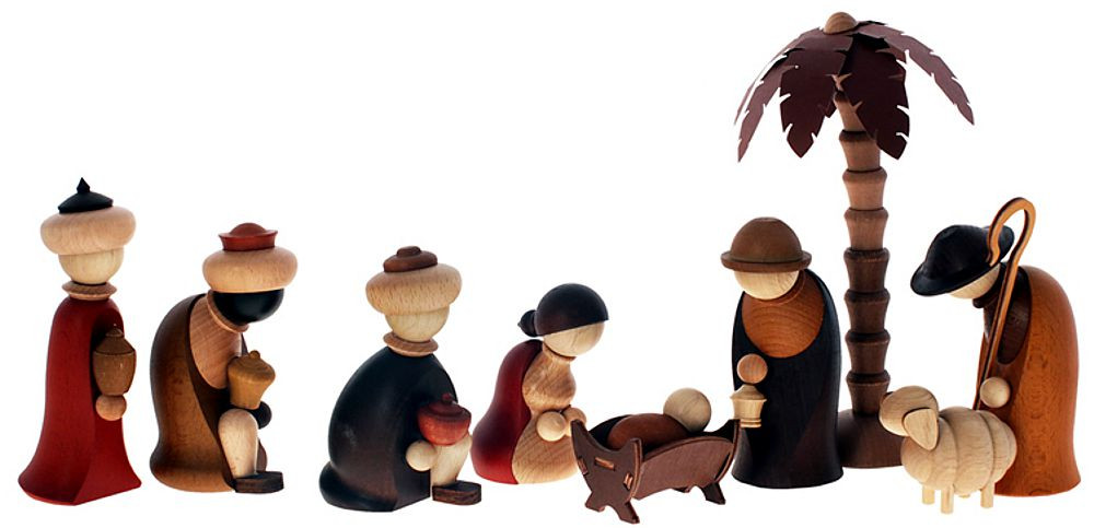 Zeidler Bestückung ChristiGeburt 9teilig Maria, Josef, Kind+3 Könige+Hirte mit Schaf+Palme Zeidler Bestückung ChristiGeburt 9teilig Maria, Josef, Kind+3 Könige+Hirte mit Schaf+Palme