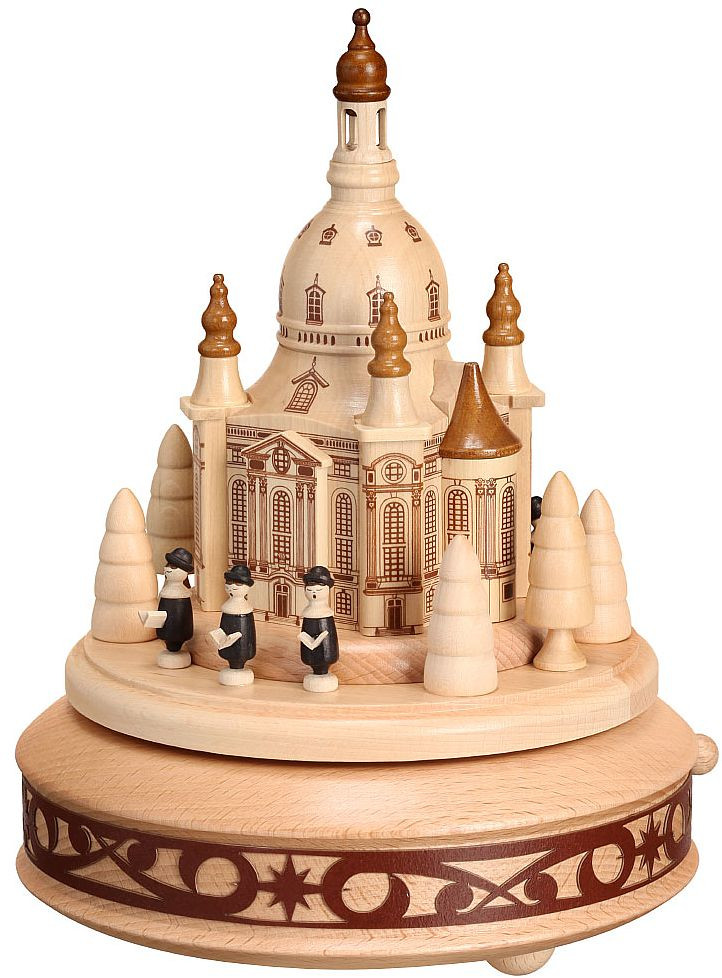 Zeidler Spieldose Dresdner Frauenkirche mit Sängern natur Zeidler Spieldose Dresdner Frauenkirche mit Sängern natur