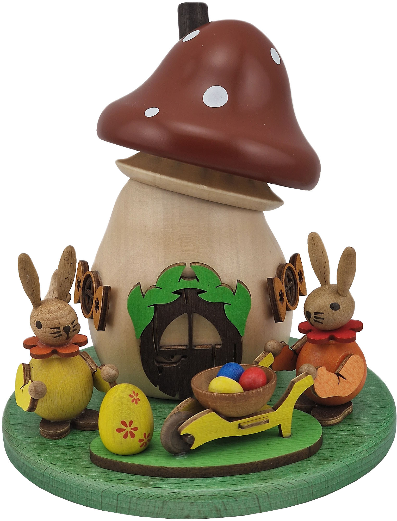 Zeidler Räucherpilz Hasenpärchen mit Schubkarre Zeidler Räucherpilz Hasenpärchen mit Schubkarre
