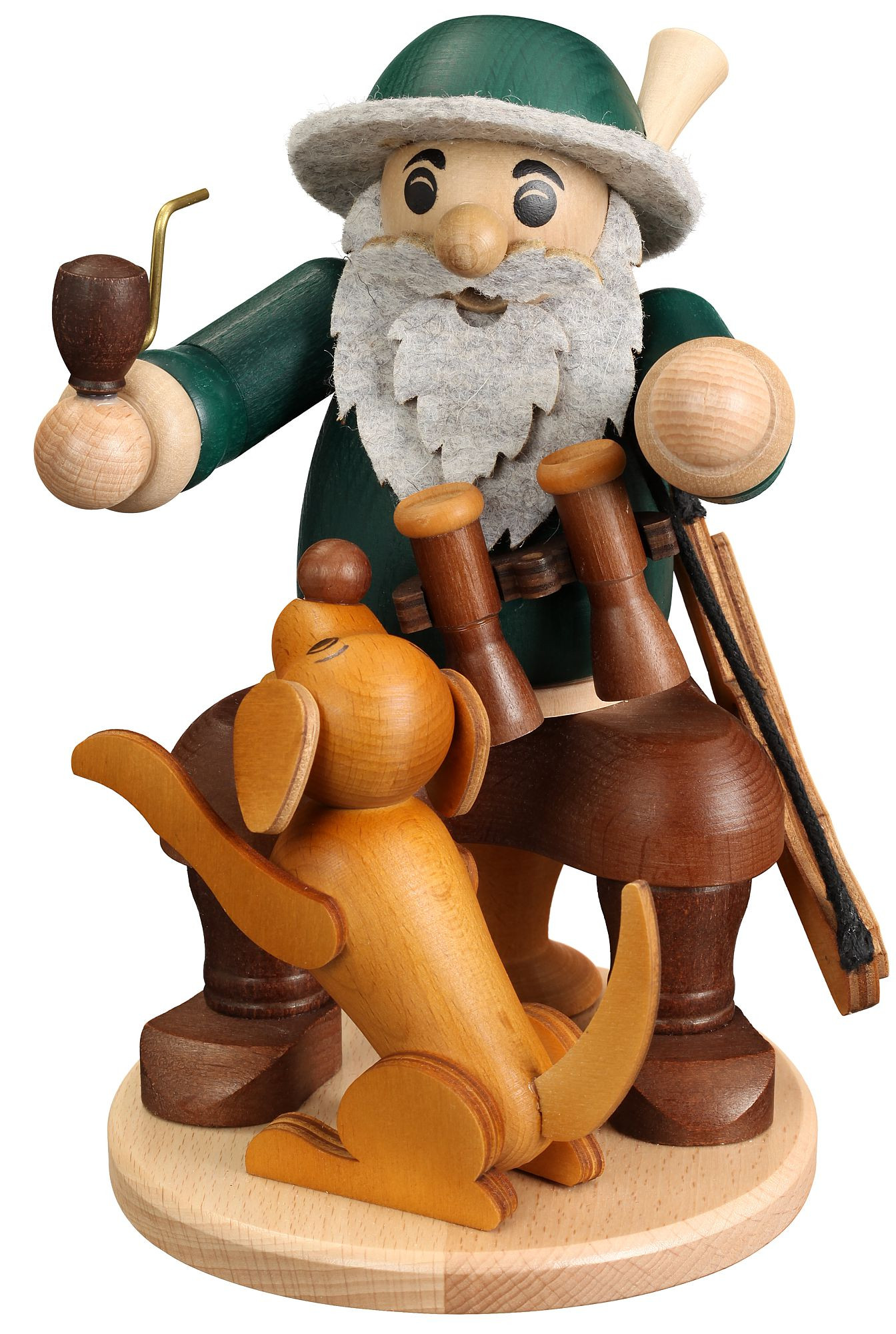 Zeidler Räucherfigur Förster mit Hund Zeidler Räucherfigur Förster mit Hund